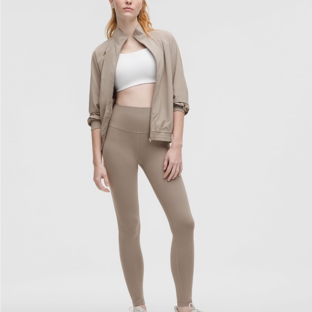 Lululemon Wunder Train High-Rise Leggings in Taupe